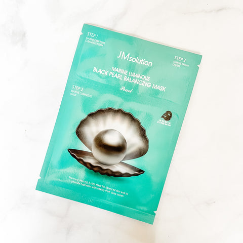 JM SOLUTION 3-STEP MARINE LUMINOUS BLACK PEARL BALANCING MASK